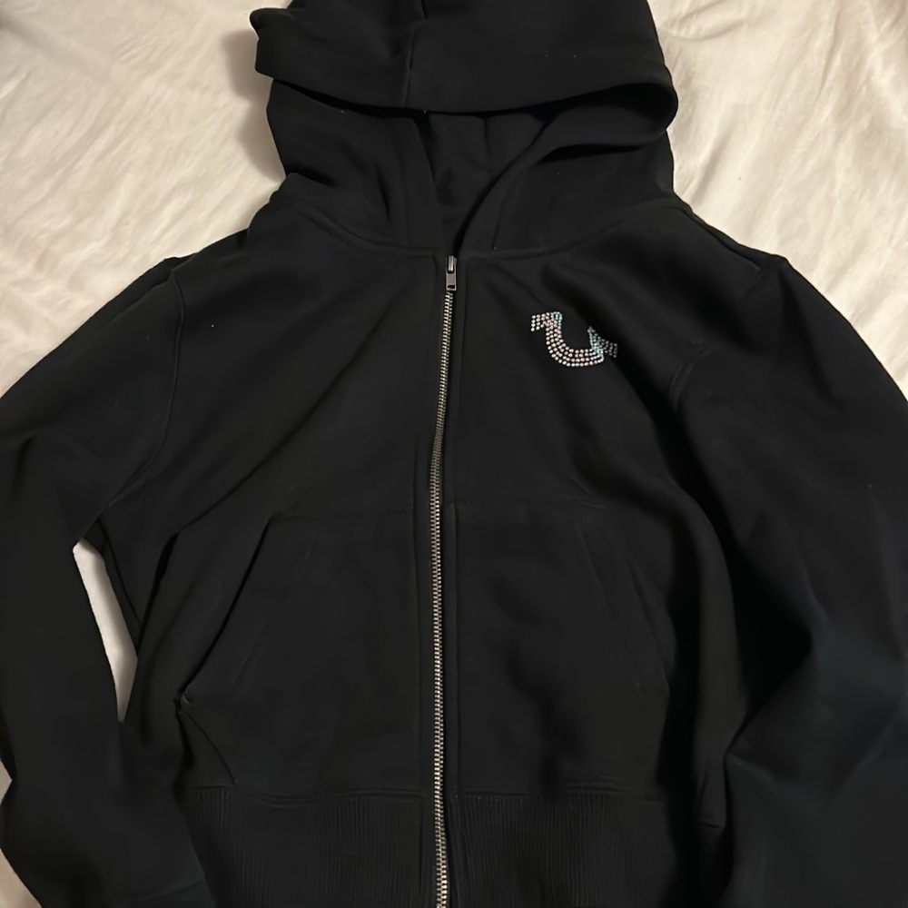 True Religion Black Kids Hoodie Jacket